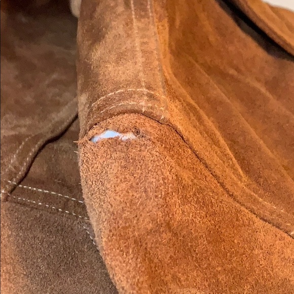 Vintage Gap Chocolate Suede Leather Jacket- Medium - Picture 13 of 13